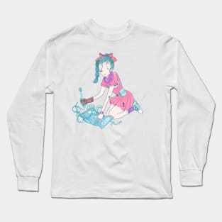 Young Bulma Long Sleeve T-Shirt